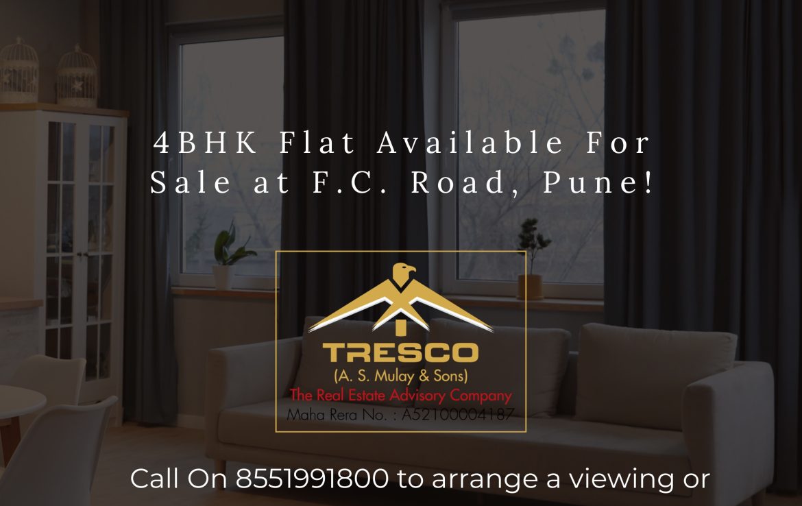 4BHK Flat for Sale in Pune at F.C. Road.