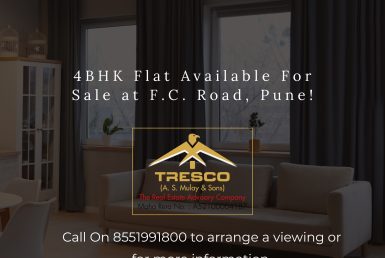 4BHK Flat for Sale in Pune at F.C. Road.